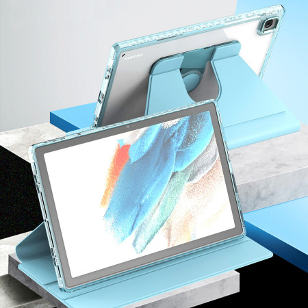 Husa tableta pentru Samsung Galaxy Tab A8 10.5 (2021), Crystal Book, Bumper rigid, Bleu