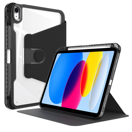 Husa tableta pentru Samsung Galaxy Tab S9 Plus / S9 FE Plus, Crystal Book, Bumper rigid, Black