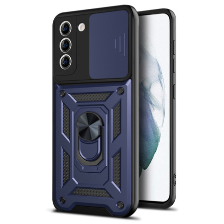 Husa pentru Samsung Galaxy S21 Plus 5G, Magnetic Ring, CamShield, Blue