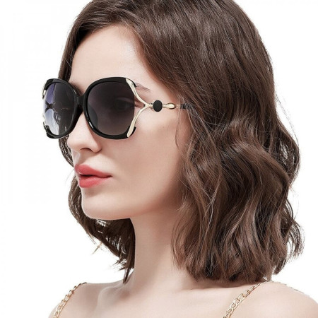 Ochelari de Soare pentru Femei cu Protectie UV, Black / Gray