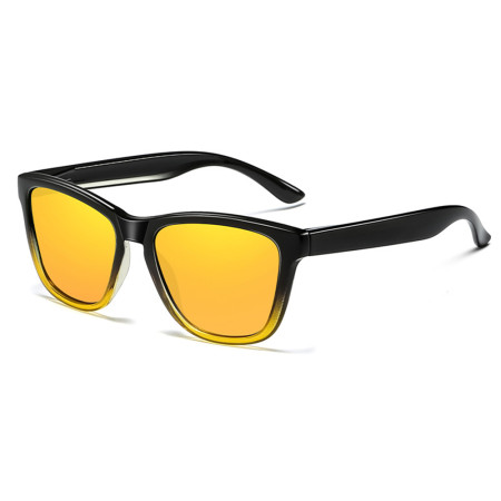 Ochelari de Soare pentru Barbati, 0717, Gradient Black / Yellow