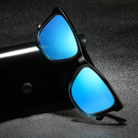 Ochelari de Soare pentru Barbati, 0717, Gradient Black / Blue