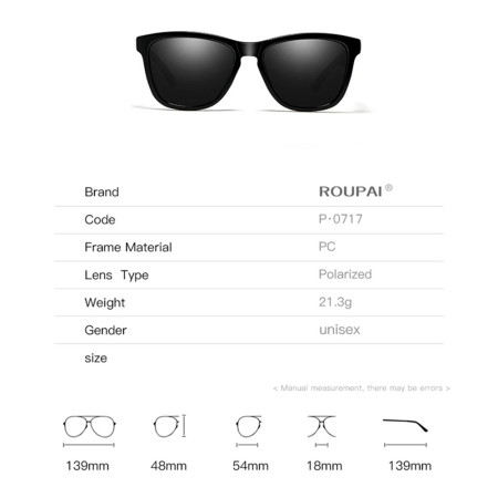 Ochelari de Soare pentru Barbati, 0717, Gradient Black / Blue