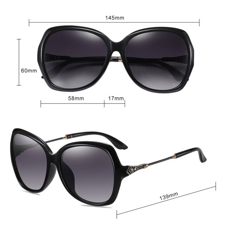 Ochelari de Soare pentru Femei, 8881, Brown Tortoise / Brown
