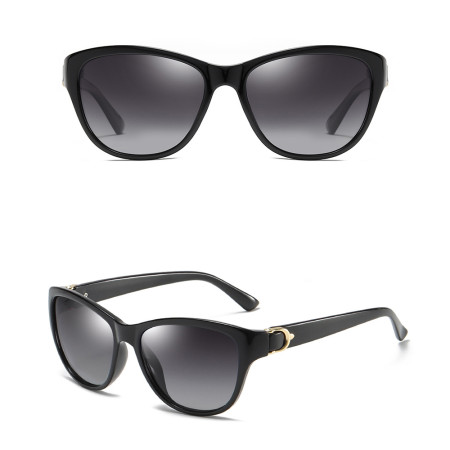 Ochelari de Soare pentru Femei, A572, Black / Gradient Gray