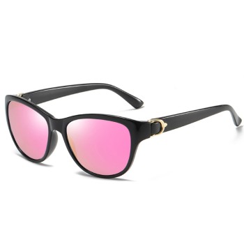 Ochelari de Soare pentru Femei, A572, Black / Pink Mirror