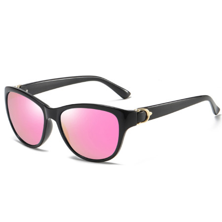 Ochelari de Soare pentru Femei, A572, Black / Pink Mirror