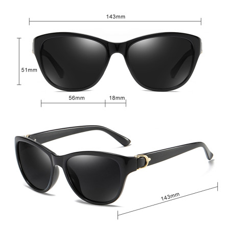 Ochelari de Soare pentru Femei, A572, Brown / White