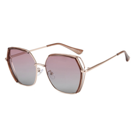 Ochelari de Soare Polarizati, 9768, Brown / Gold / Pink