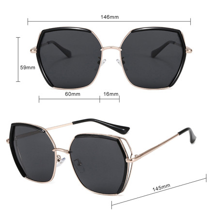 Ochelari de Soare Polarizati, 9768, Brown / Gold / Pink