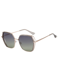 Ochelari de Soare Polarizati, 9768, Gray / Gold / Green