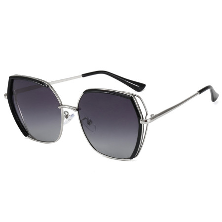 Ochelari de Soare Polarizati, 9768, Black / Silver / Gray