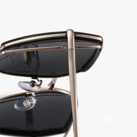 Ochelari de Soare Polarizati, 9768, Black / Silver / Gray