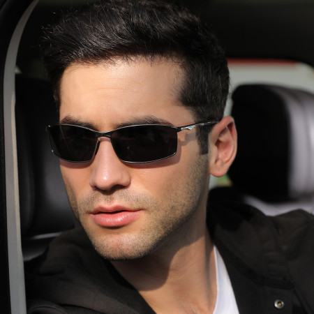 Ochelari de Soare pentru Barbati, 559, Black / Silver
