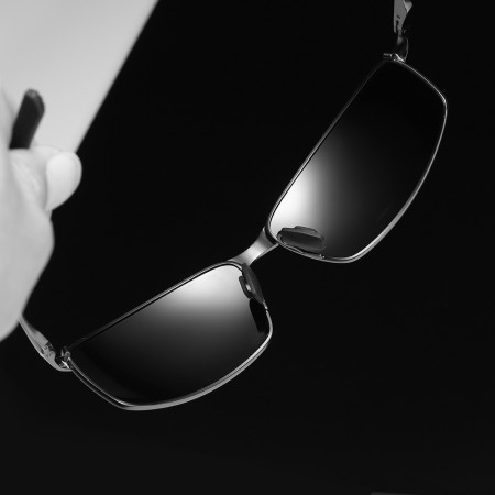 Ochelari de Soare pentru Barbati, 559, Black / Silver