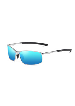 Ochelari de Soare pentru Barbati 559, Silver / Blue Mirror