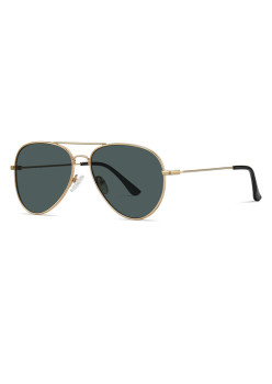Ochelari de Soare Unisex, 3025, Gold / Green
