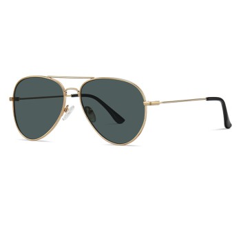Ochelari de Soare Unisex, 3025, Gold / Green