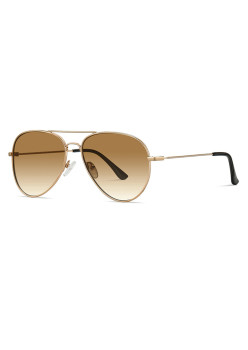 Ochelari de Soare Unisex 3025, Gold / Brown