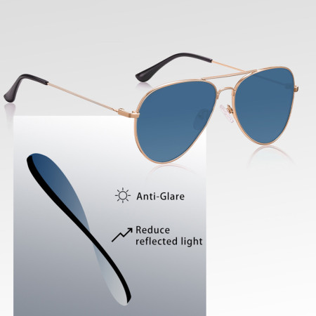 Ochelari de Soare Unisex 3025, Silver / Ice Blue