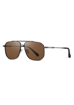 Ochelari de Soare pentru Barbati 8538, Gun Color / Brown