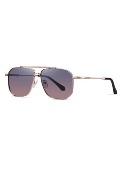 Ochelari de Soare pentru Barbati 8538, Rose Gold / Gradient Purple