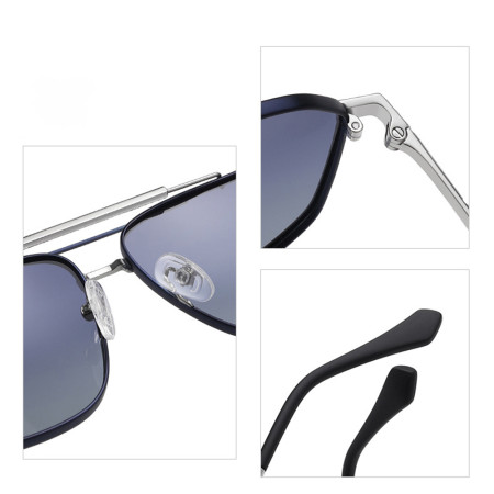 Ochelari de Soare pentru Barbati 8538, Rose Gold / Gradient Purple