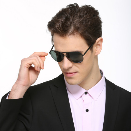 Ochelari de Soare pentru Barbati 2150, Gun Color / Black Gray