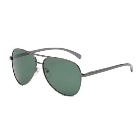 Ochelari de Soare pentru Barbati 2150, Gun Color / Blackish Green