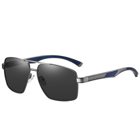 Ochelari cu Protectie UV pentru Barbati, LM001, Gun Color / Black Gray