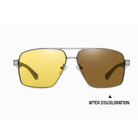 Ochelari cu Protectie UV pentru Barbati, LM001, Gun Color / Photochromic