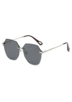 Ochelari de Soare pentru Femei 8195, Silver / Black Gray