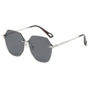 Ochelari de Soare pentru Femei 8195, Silver / Black Gray