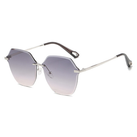 Ochelari de Soare pentru Femei 8195, Silver / Gradient Gray
