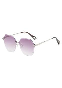 Ochelari de Soare pentru Femei 8195, Silver / Gradient Purple