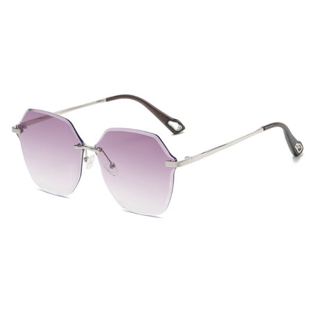 Ochelari de Soare pentru Femei 8195, Silver / Gradient Purple
