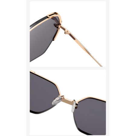 Ochelari Supradimensionati pentru Femei 8561, Gold / Gray
