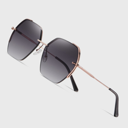 Ochelari Supradimensionati pentru Femei 8561, Gold / Gray
