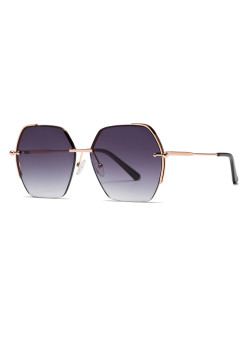 Ochelari Supradimensionati pentru Femei 8561, Rose Gold / Gradient Gray