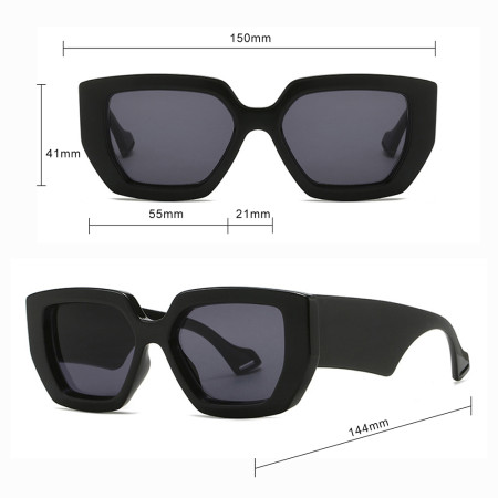 Ochelari de soare Vintage Femei 86321, Black / Gray
