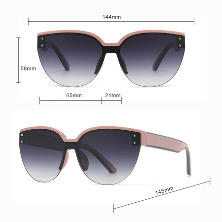Ochelari de Soare pentru Femei 6506, Green / Brown