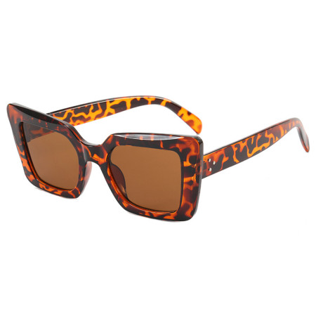 Ochelari de Soare pentru Femei, 5277, Leopard / Brown
