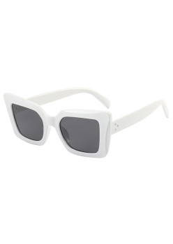 Ochelari de Soare pentru Femei, 5277, White / Gray