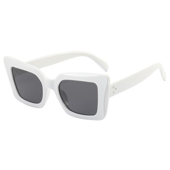 Ochelari de Soare pentru Femei, 5277, White / Gray
