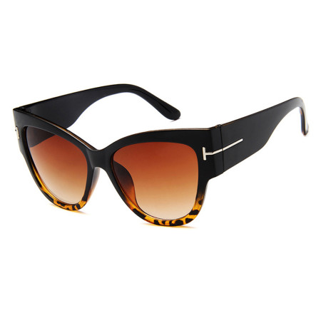 Ochelari de Soare pentru Femei, 9778, Black / Leopard / Brown