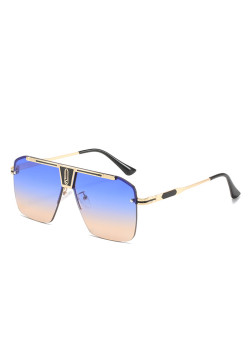 Ochelari de Soare pentru Barbati, 2576, Gold / Blue / Brown