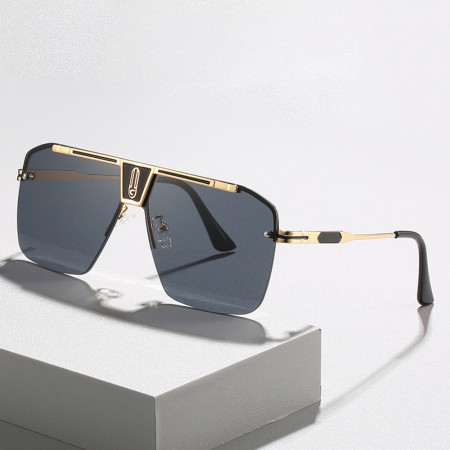 Ochelari de Soare pentru Barbati, 2576, Gold / Blue / Brown