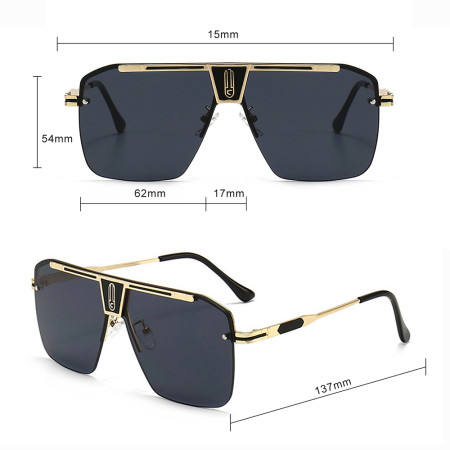 Ochelari de Soare pentru Barbati, 2576, Gold / Blue / Brown