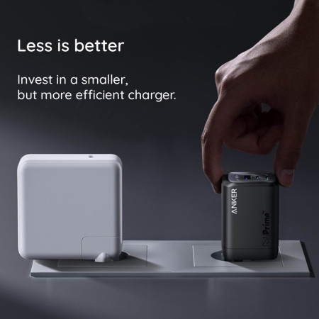 Incarcator Priza 2 x Tip-C, USB, GaN, 100W, Anker 737 Prime, Black