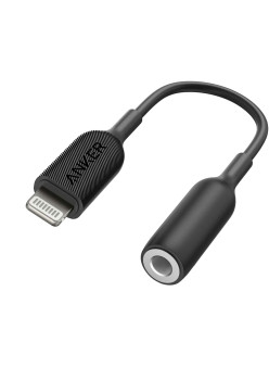 Adaptor Audio Lightning la Jack 3.5mm, Anker, Black